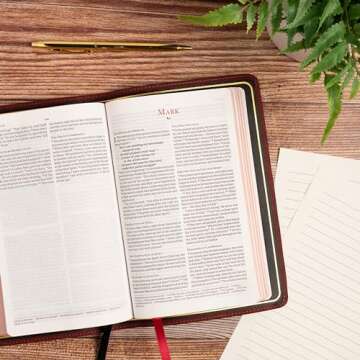 CSB Personal Size Bible, Holman Collection, Marbled Burgundy