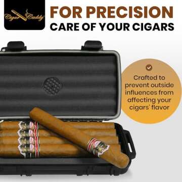 Durable Cigar Caddy 3400 Travel Humidor Case