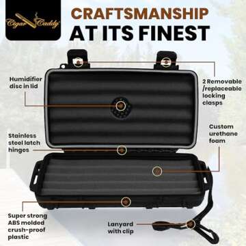 Durable Cigar Caddy 3400 Travel Humidor Case