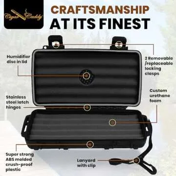 Durable Cigar Caddy 3400 Travel Humidor Case