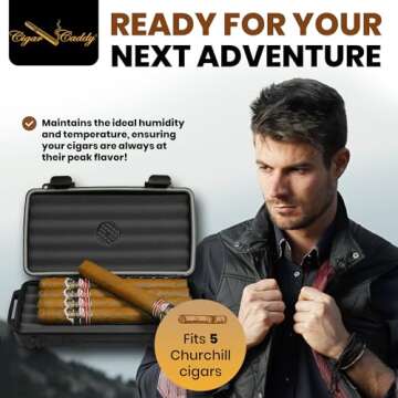 Durable Cigar Caddy 3400 Travel Humidor Case