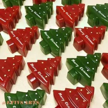 Efivs Arts 6 Christmas Tree Silicone Cake Baking Mold Cake Pan Handmade Soap Moulds Biscuit Chocolate Ice Cube Tray DIY Mold