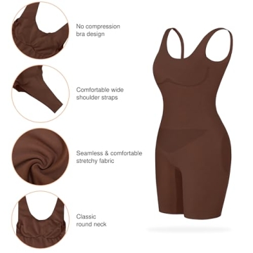 Popilush Women’s Tummy Control Bodysuit for Comfort