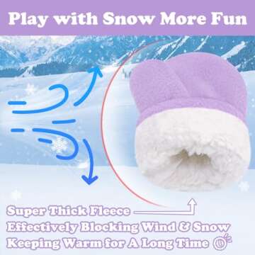 Sarfel Toddler Winter Gloves Toddler Girl Gloves Toddler Mittens 18-24 Months Baby Mittens 12-18 Months Toddler Gloves Winter