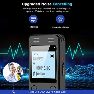 128GB Digital Voice Recorder for Clear Recording