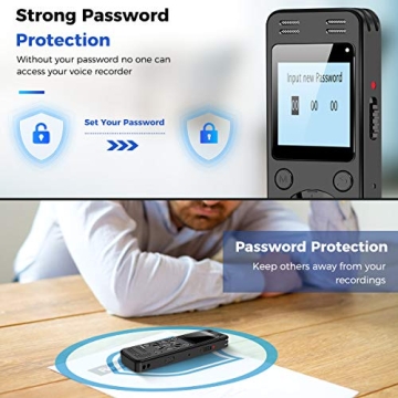 128GB Digital Voice Recorder for Clear Recording