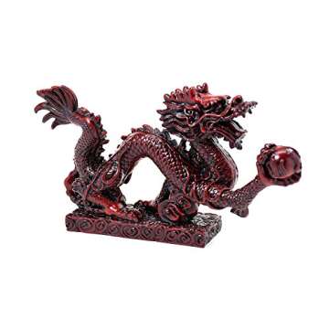 Feng Shui Dragon Figurine for Luck & Success 9 Inch Long
