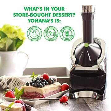 Yonanas Vegan Frozen Fruit Soft Serve Maker with Recipes