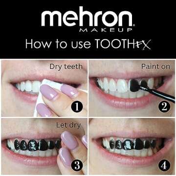 Mehron Tooth FX Black Tooth Paint for Halloween & Cosplay