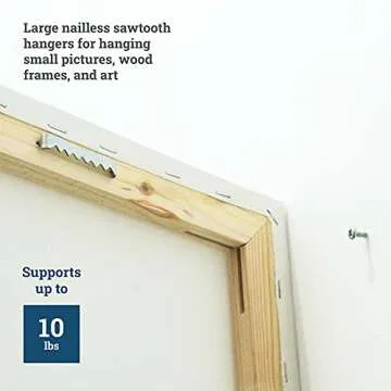 Sawtooth Picture Hangers - 100 Pack No Nail Solution
