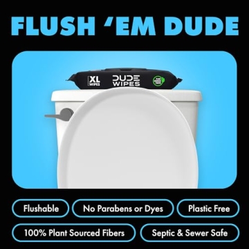 DUDE Wipes - Extra Large Flushable Wipes for Everyone
