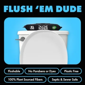 DUDE Wipes - Extra Large Flushable Wipes for Everyone