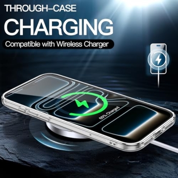 JETech iPhone 17 Pro Max Clear Shockproof Case