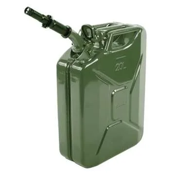 Wavian USA Authentic NATO Jerry Can and Spout System - Durable, Leak-Proof & Eco-Friendly Fuel Stora...