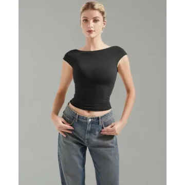 Shop SUUKSESS Backless Crop Tops for Effortless Style