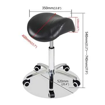 Antlu Saddle Stool for Salon Kitchen Ergonomic Comfort