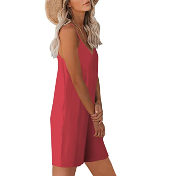 Snugwind Women's Sleeveless Romper with Pockets