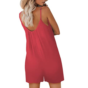 Snugwind Women's Sleeveless Romper with Pockets
