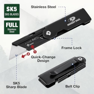 MOSSY OAK Compact Utility Knife Set for Everyday Use