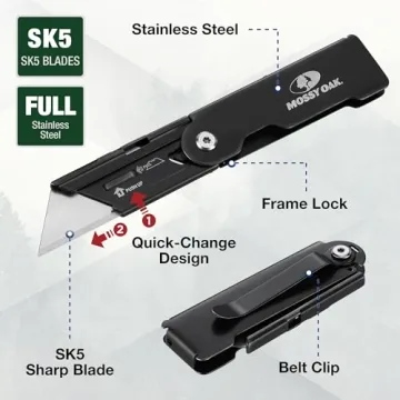 MOSSY OAK Compact Utility Knife Set for Everyday Use