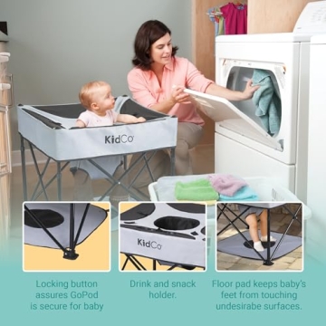 KidCo GoPod Portable Baby Activity Seat with Adjustable Height