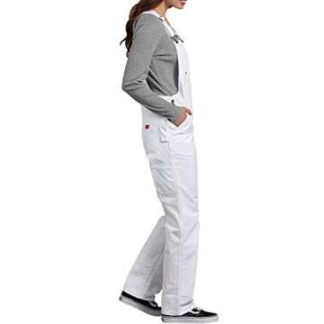 Dickies 100% Cotton Women's Denim Bib Overalls for Comfort