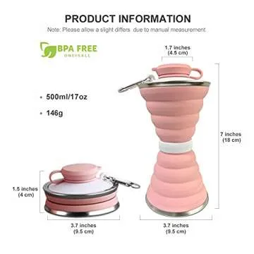 Collapsible Portable Sports Water Bottle for Travel