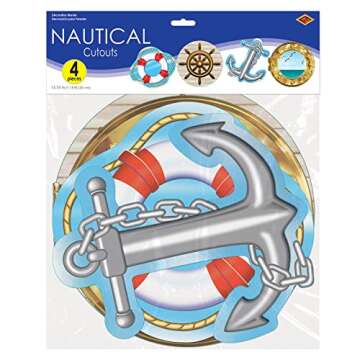 Beistle Nautical Cutouts for Fun Cruise Decor