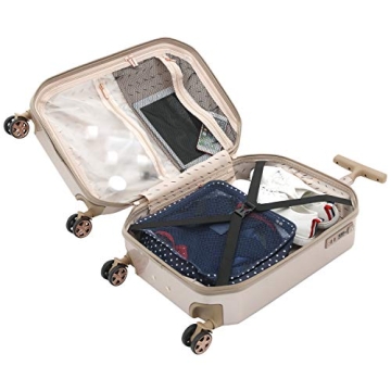 kensie Women's Rose Gold Gemstone Luggage Set 2 Piece