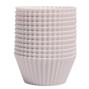 The Silicone Kitchen Reusable Silicone Baking Cups, Non-Toxic, BPA Free, Dishwasher Safe, Regular, P...