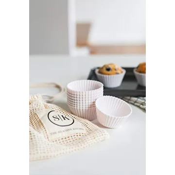 Silicone Baking Cups Pack, Non-Toxic, Reusable, 12 Count