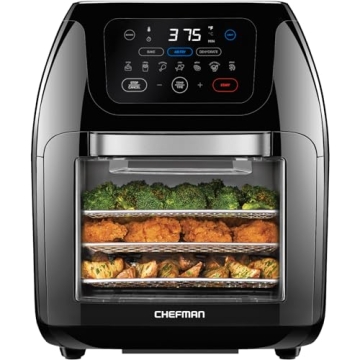 CHEFMAN 10L Digital Air Fryer with Rotisserie Features