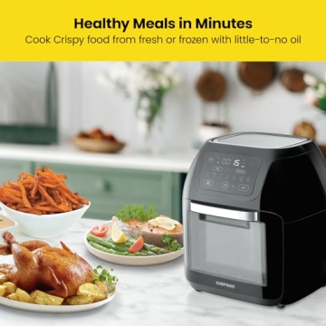 CHEFMAN 10L Digital Air Fryer with Rotisserie Features