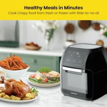 CHEFMAN 10L Digital Air Fryer with Rotisserie Features