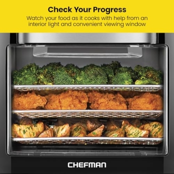 CHEFMAN 10L Digital Air Fryer with Rotisserie Features