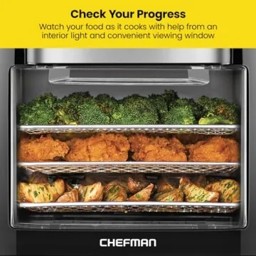 CHEFMAN 10L Digital Air Fryer with Rotisserie Features