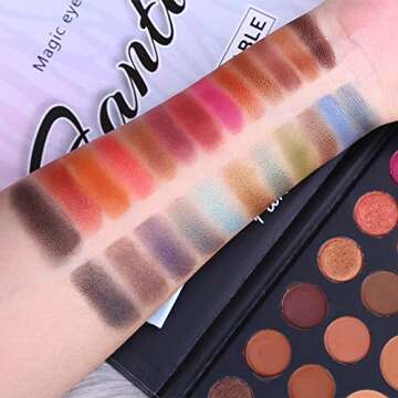 CHANGEABLE Fantasy Palette 39 Colors Matte Shimmer Eyeshadow Palette Eye Shadow Blendable Velvety Texture Highly Pigmented Brown Color Eyeshadow Powder Eye Makeup Pallet Cosmetic (FANTASY PALETTE #02)