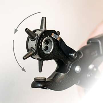 Leather Hole Punch - Made in Germany - Handheld Professional Tool for Leather Products Herm Sprenger