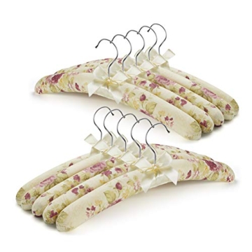 Premium Padded Clothes Hangers for Sweaters - Non Slip & Elegant Design - Pack of 10