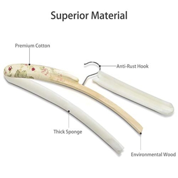 Elegant Padded Clothes Hangers for Dresses and Sweaters