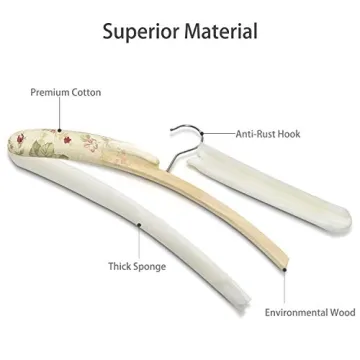 Elegant Padded Clothes Hangers for Dresses and Sweaters