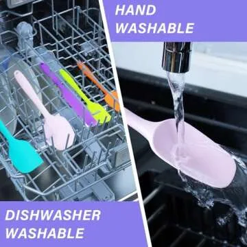 Multicolor Silicone Spatula Set - 5 Pieces for Your Kitchen