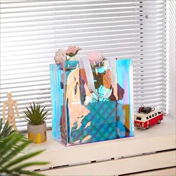 Saintrygo Clear Tote Bags - 12 Pcs for Festivals & Sports