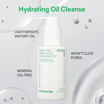 Innisfree Green Tea Cleansing Oil for Hydrated Skin