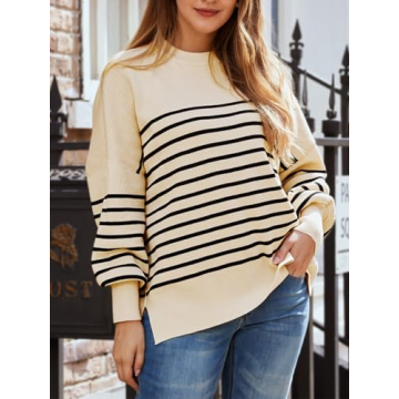 LILLUSORY Women's Oversized Batwing Sweater - Cozy Chic Fashion