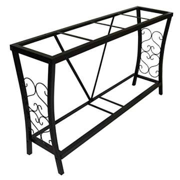 Aquatic Fundamentals Metal Aquarium Stand (55 Gallon, Black)