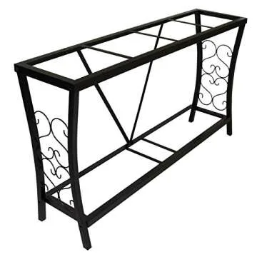 Aquatic Fundamentals Metal Aquarium Stand (55 Gallon, Black)