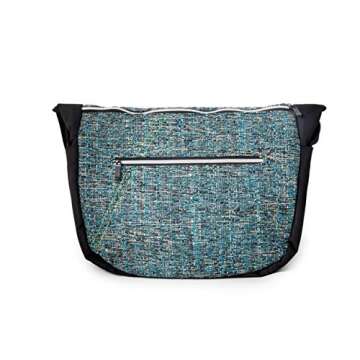 DIME BAGS Voyage Messenger Over the Shoulder Hemp Bag with Padded Pouch for Laptop Computer