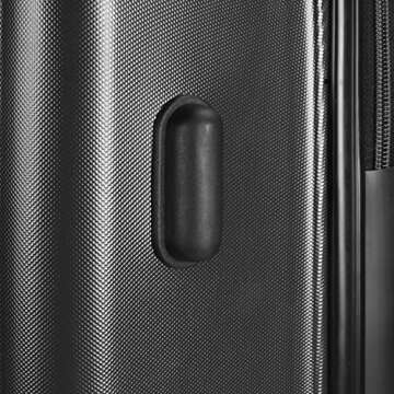 U.S. Traveler Sparta Hardside Spinner Luggage, Charcoal, 3-Piece Set