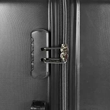 U.S. Traveler Sparta Hardside Spinner Luggage, Charcoal, 3-Piece Set